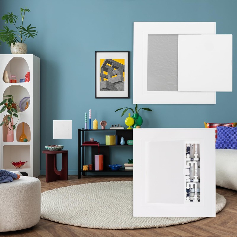 PATIKIL 4x4 inch(95x95mm) Removable Hinged Access Panel, 2 Pcs ABS