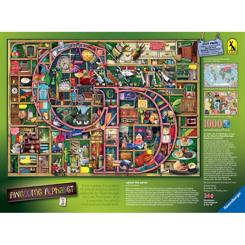 Ravensburger Colin Thompson - Awesome Alphabet C & D 1000