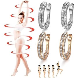 Quartz Stone Lymphvity Magnetotherapy Earrings For Women, Lymphatic Earring Lymphvity Germanium Drainage Acupuncture Crystal Dangle Earrings Fashion Jewelry Gift, one size, Copper, Quartz