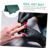 FOMIYES Leather Dual-Sided Manicure Hand Cushion Mat Nail Art Desktop