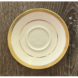 Charter Club Grand Buffet Gold  Small Demitasse Saucer ~new~