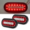PHILTOP 2 Pcs Trailer Light Marker Lights Amber and Red
