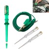 Circuit Tester, Car Fuse Tester, 6-24V Test Light with 2 Screwdrivers, Equipped with Telescopic Spring Wire and Alligator Clips, Suitable for Automotive Circuits, Fuses, Relays, Power Tools (Green)