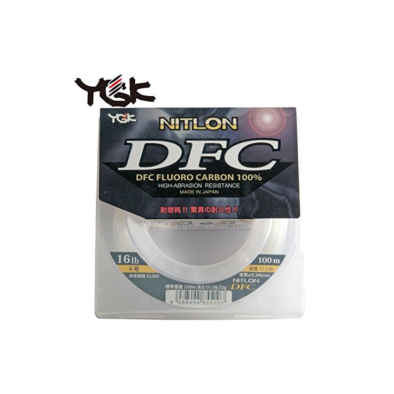 YGK Nitlon DFC Fluorocarbon 4lb 100m.