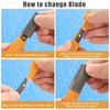 Mulwark 11PC Box Cutter Retractable Utility Knife Set - Heavy