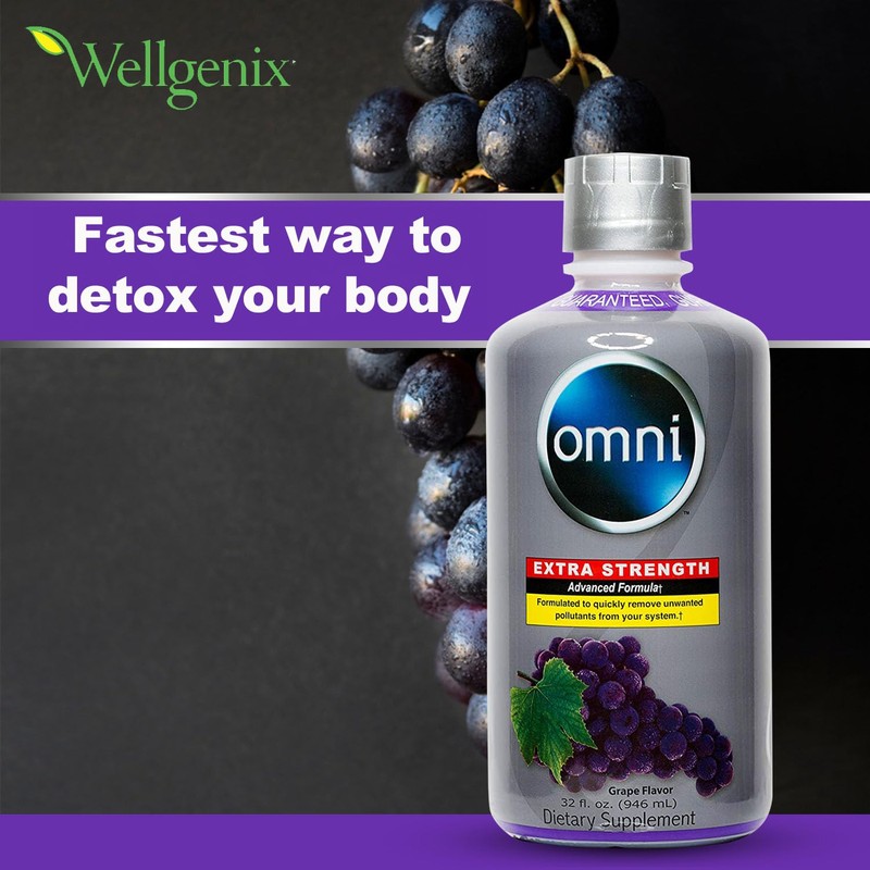 Wellgenix Omni Cleansing Drink, Extra Strength Body Detox, Herbal Cleanse
