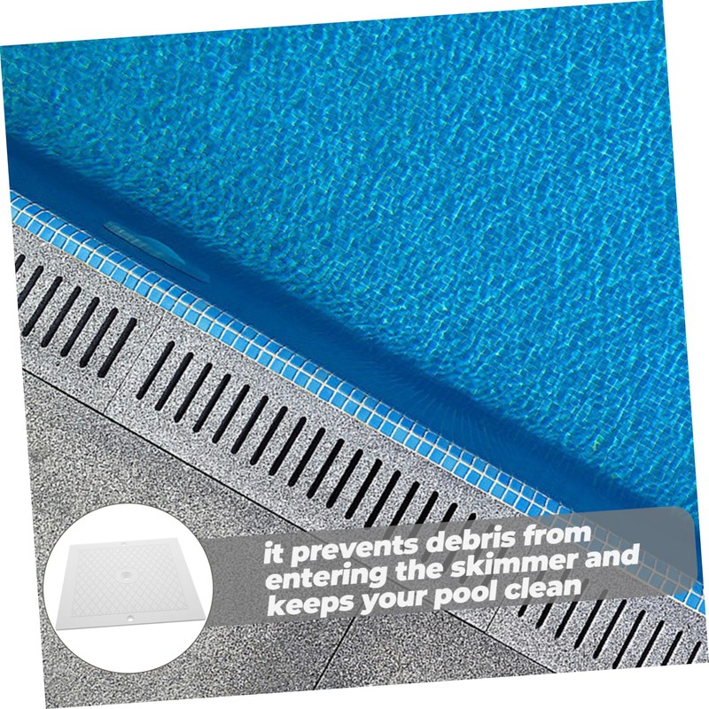 Outanaya Ground Pool Skimmer Cover Replacement Square Lid for Spxe