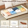 Yecaye Under Bed Storage with Wheels 2Pack, 70L Larger Capacity