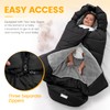 Orzbow Warm Bunting Bag Universal, Stroller Sleeping Bag Cold Weather,