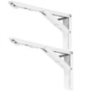 ANCLLO 2 Pack Folding Shelf Brackets 8 Inch Heavy Duty