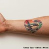 'Orca Splashing In Ocean Waves' Temporary Tattoo - Water Resistant,