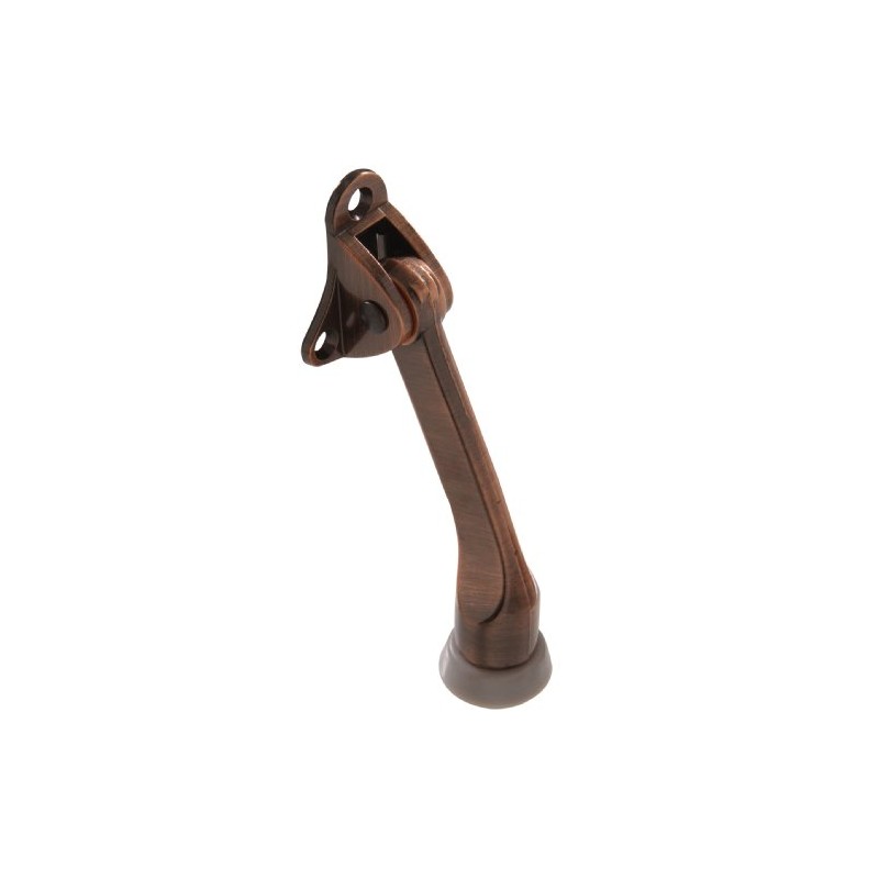Hillman 852937 4" Kickdown Door Stop- Antique Bronze 1-Pack