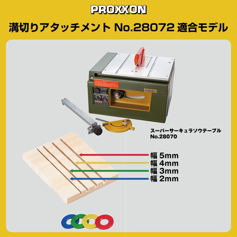 PROXXON No. 28072 Groove Cutting Attachment for Super Circular Saw