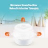 Microwave Bottle Sterilizer Steam Sterilizer Fits 6 Baby Bottles for