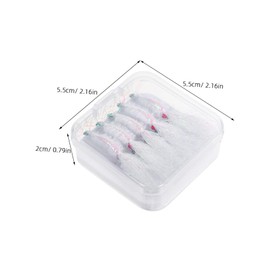 Kisangel 5pcs Realistic Simulation Shrimp Lure for Freshwater Fishing Durable Artificial Soft Baits with Hooks for Bass and Trout High Simulation Design for Catching