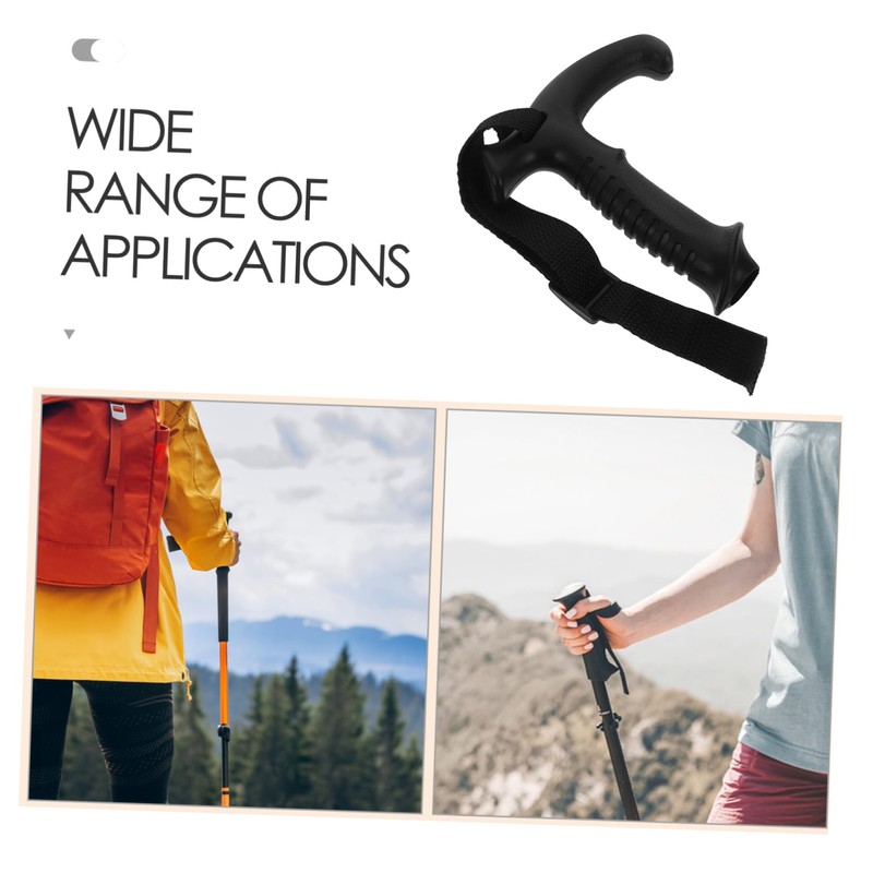 WOONEKY Ergonomic Mountaineering Pole Grip with Adjustable Wrist Strap Sturdy