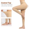 MD FootThera medias de compresión para mujer，8-15mmHg, medias opacas sin