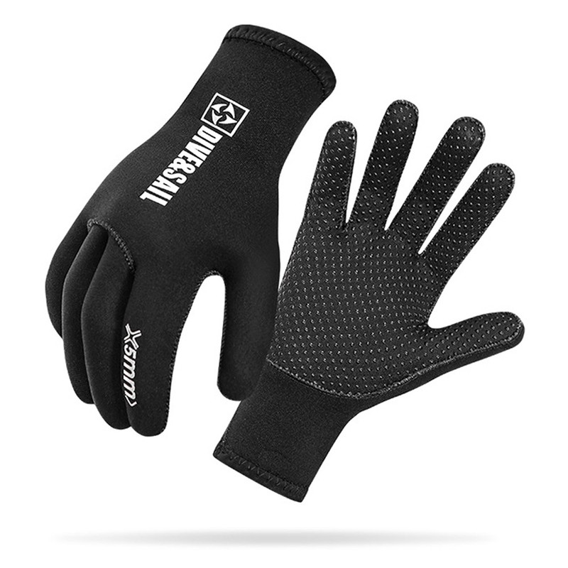 5MM Diving Gloves Warm Anti-scratch UPF 50+ UV Protection Cold
