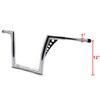 XKMT-CHROME APE HANGERS 1-1/4" 12" RISE Handle bar Compatible With