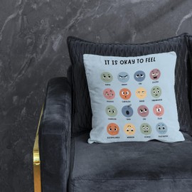 Nogrit Counseling Office Must Haves Throw Pillow Cover, Calming Corner, Mental Health Pillowcase Decor for Home Kids,Mental Health Counselor Gifts, Calming Corner Pillow Covers 18x18-974