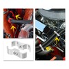 X AUTOHAUX 8pcs Car AN4 11mm Hose Separator Clamp Fitting