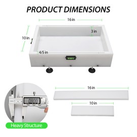 Large Reusable Epoxy Resin Mold 16×10×3 Adjustable Clamping System – Ideal Resin Molds for Coffee Tables, Trays, Cutting Boards & DIY Projects
