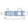 Double Joint Swivel Anchor Connector Stainless Steel 10-12MM (Marine Boat)
