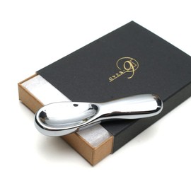 OVER-9 Terahertz Mineral Spoon Type 3.1 inches (80 mm) Face Massage Bar Spoon Face Gemstone Far Infrared Health Cassa Massage [Spoon Type Approx. 3.1 inches (80 mm)