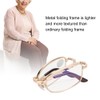 Folding Presbyopic Glasses Blue Light Blocking Anti Fatigue Reading Glasses