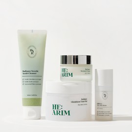 Healim Radiance set (cleanser, toner pad, serum, cream) 1 serum + 1 cream / 헤아림 래디언스 세트구성 (클렌저, 토너패드, 세럼, 크림) 세럼 1개 + 크림 1개