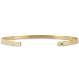 Gone For a Run Live What You Love InspireME Bracelet | Adjustable Cuff Bracelet Gold