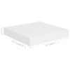 vidaXL Floating Wall Shelf in White | Honeycomb MDF &
