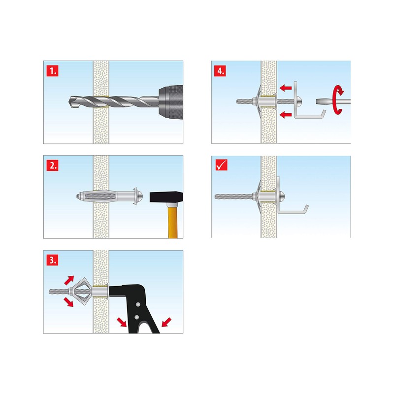 TOX Acrobat 035101171 Metal Cavity Wall Dowels M8 x 55