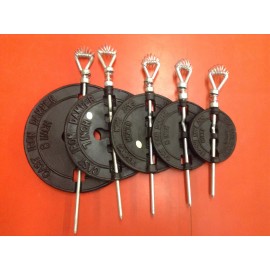 Home Impressions (1)-Cast Iron Furn. Stove Pipe Damper Single Wall Flue 3" 4" 5" 6" 7" 8" Choice - 5"