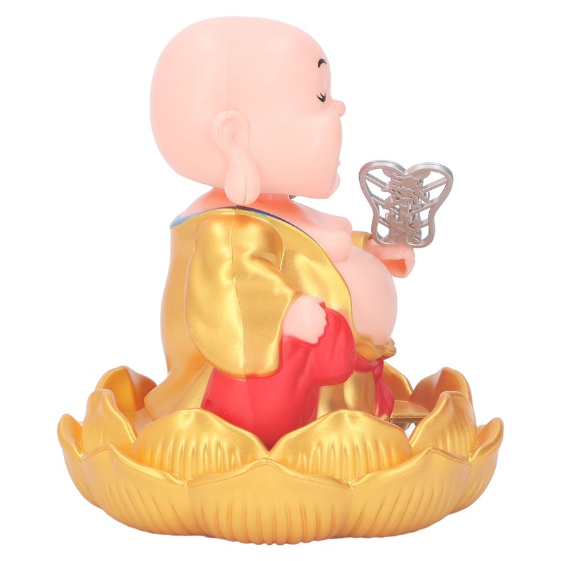 Nodding Smiling Buddha Maitreya Automatic Laughing Car Dashboard Solar Buddha