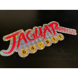 Atari Jaguar Prismatic Sticker 5 inch x 1.9 inch