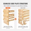 Bamboo Wood 6 Tier 48 Bottle Stackable Wine Rack Display