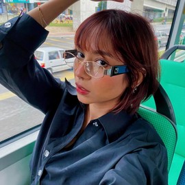 TIJN Iconic Trendy Blue Light Blocking Glasses for Women Men, Square Frame, Talani