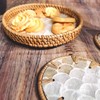 Chicapica 6" Mini Lazy Susan Turntable with 2 Rattan Coasters