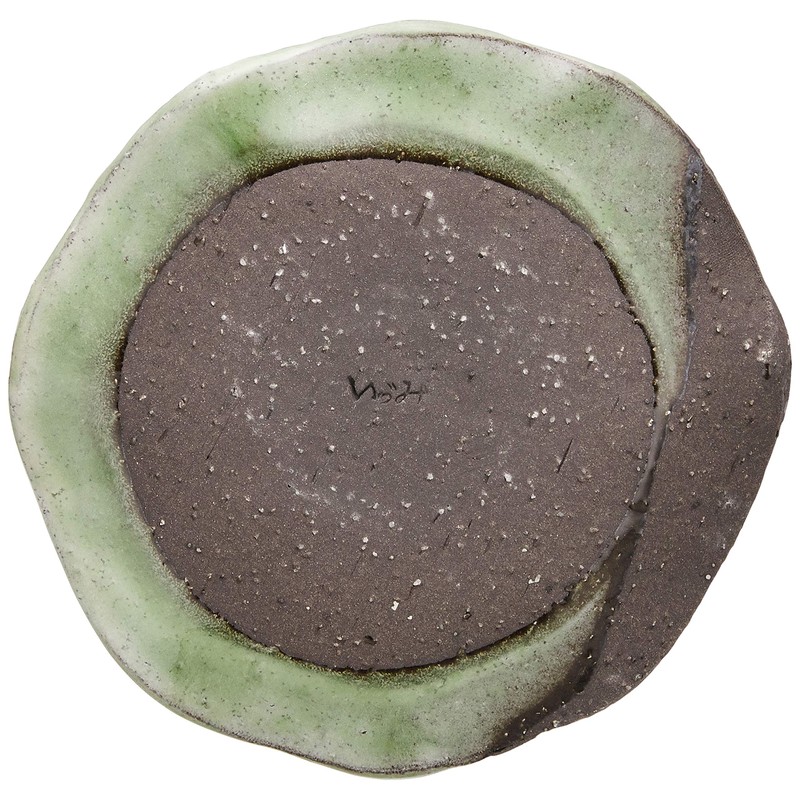 Ichikyu 589-05 Mino Ware Coffee Bowl Plate, Green