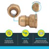 SharkBite 3/4 x 1 Inch FNPT Water Softener Adapter, Push