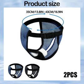 keyxer 2er Pack Hundewindeln für Hündinnen Hunde Windeln mit 9 Damenbinden Waschbare läufigkeitshose für Hündinnen bei Hitze Monatsblutung Waschbare Schutzhose, Schwarz/Blau