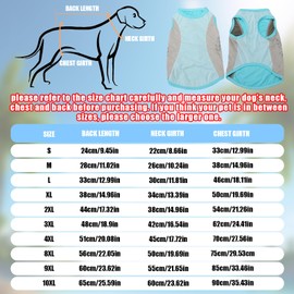Dog Cooling Vest,1PC Breathable Mesh Dog Cooling Jacket Coat with Reflective Strip,Elastic Sun-proof Ice T-Shirt for Small Medium Large Dogs Outdoor Activities (Blue, S)