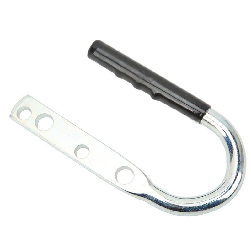 Trailer Coupler Lift Handle Galvanized Steel Rubber Tongue Handle for