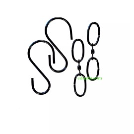 edusite Hanging Plant Basket Hanger Swivel Extension & Hooks 2 each 4 Plants Bird Feeder