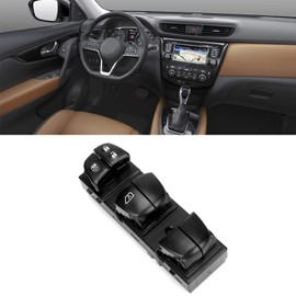 Power Window Switch,Fydun Car Left Front Power Window Master Switch Replacement 25401-4BA5A for Nissan Rogue 2014-2017 (Black