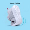 COODO - Zapatillas deportivas para niños y niñas, Negro/Rosado, 16