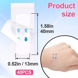 ANCIRS ANCIRS 40 pcs Face Tape Lifting Invisible, Instant Neck Lift Tape, Facelift Tape for Lifting Sagging Skin, Instantly Neck Tape Lifting for Double Chin and Eye Wrinkles