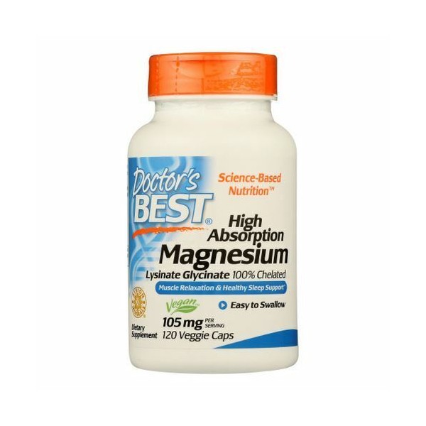 High Absorption Magnesium 100% Chelated 120 Veg Caps