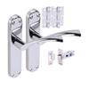 HANDLEZONE® Lobo Internal Door Handle Pack, Complete with Lever Handles